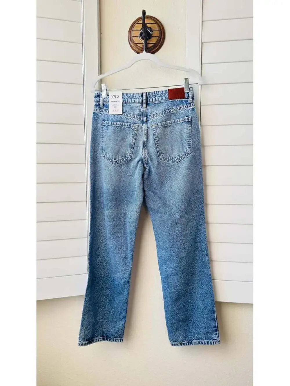 Zara Mid Rise Straight Leg Ankle Jeans Size US 4